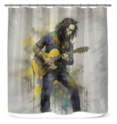 Geometric Illusion Shower Curtain